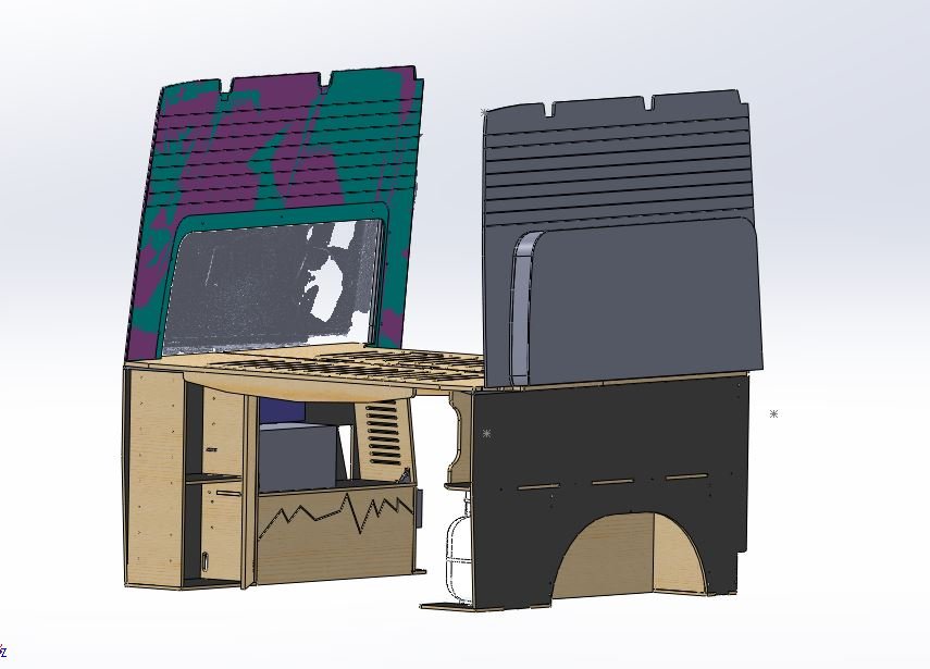 SPRINTER 144 - Bed and storage system
