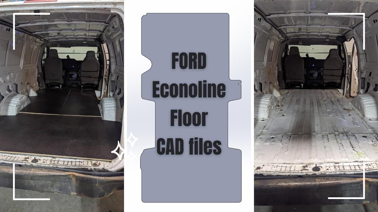 Ford Econoline floor dxf file