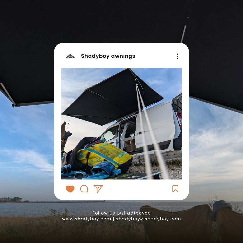 Compact Awning for SUV, Jeep, Truck, Teardrop or Boler Trailer by Shadyboy