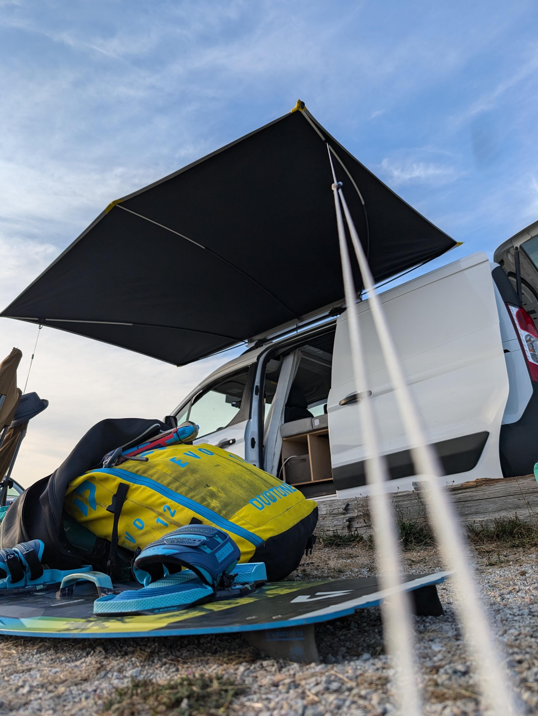 Compact Awning for SUV, Jeep, Truck, Teardrop or Boler Trailer by Shadyboy