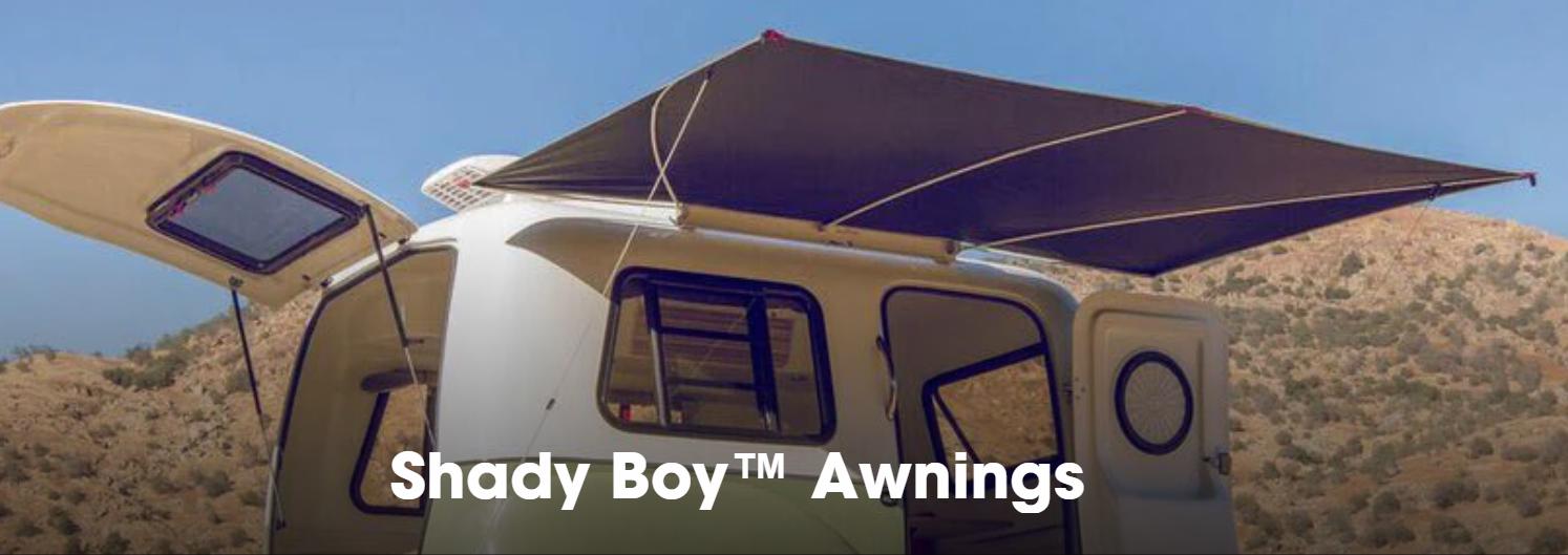 Compact Awning for SUV, Jeep, Truck, Teardrop or Boler Trailer by Shadyboy