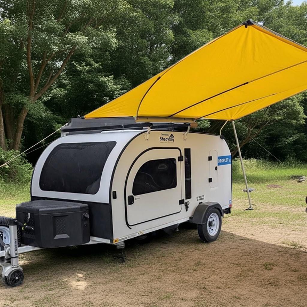 Compact Awning for SUV, Jeep, Truck, Teardrop or Boler Trailer by Shadyboy