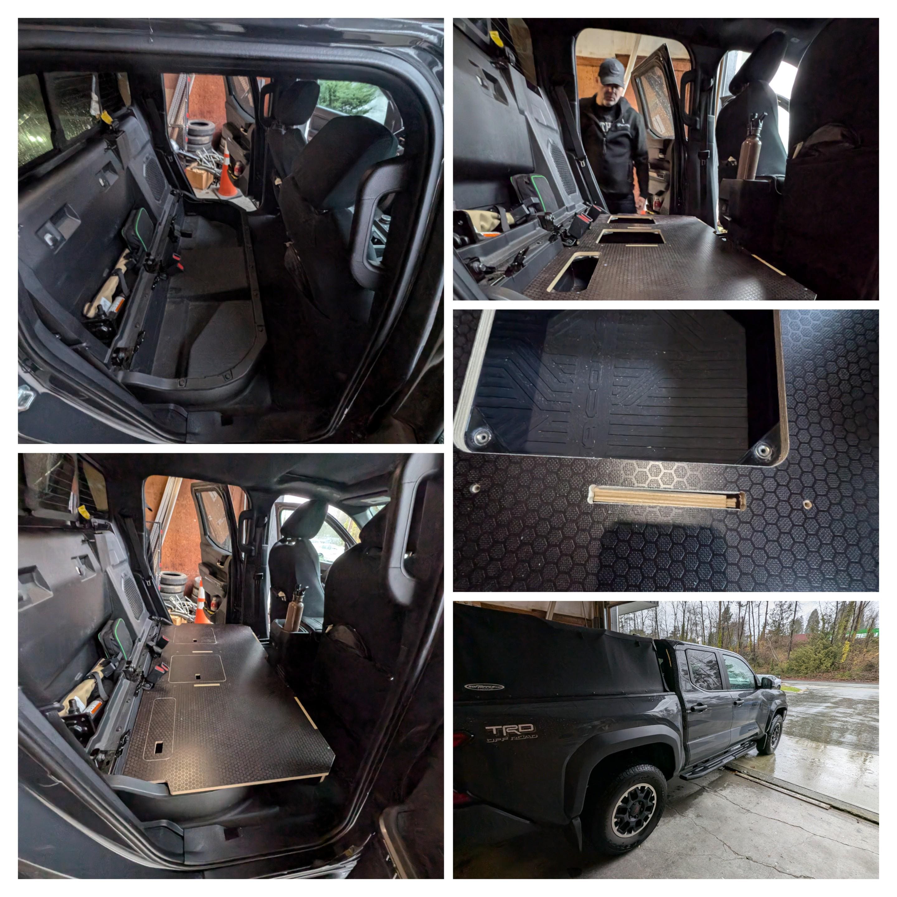 Toyota Tacoma 4 GEN - Rear Seat Delete Storage Platform